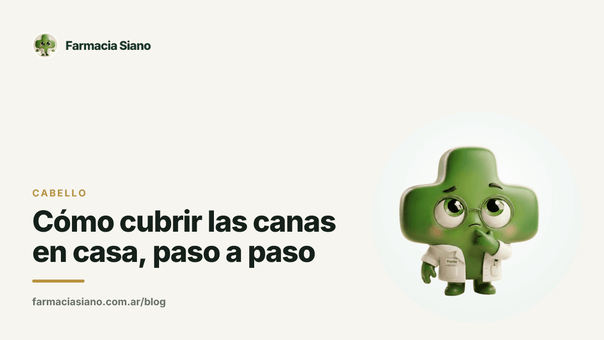 Cómo cubrir las canas en casa, paso a paso
