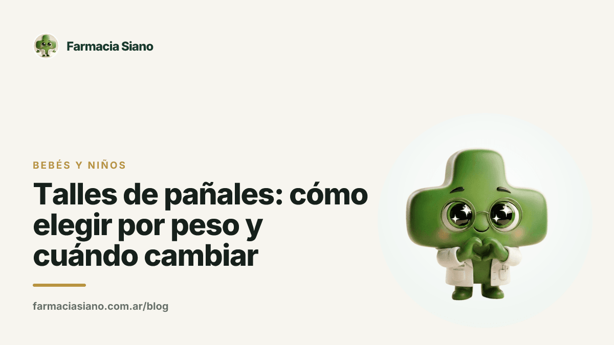 Talles de pañales: cómo elegir por peso y cuándo cambiar