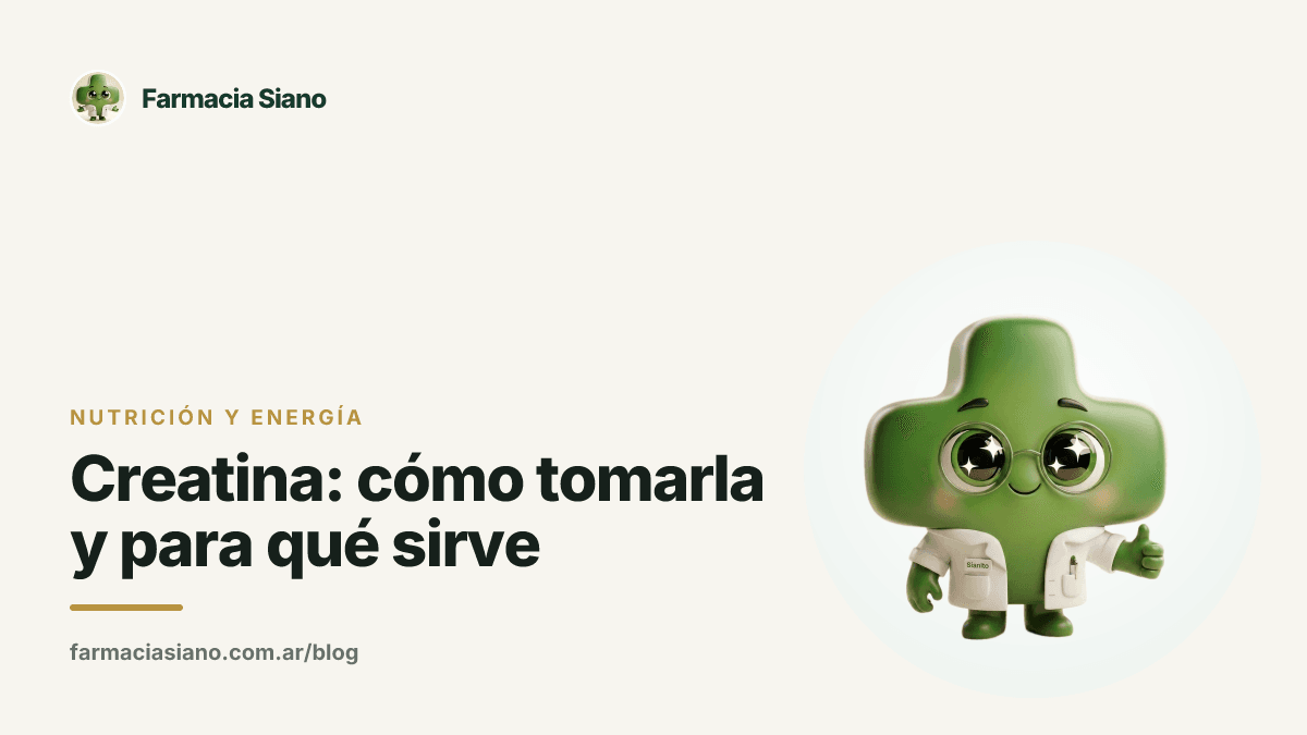 Creatina: cómo tomarla y para qué sirve