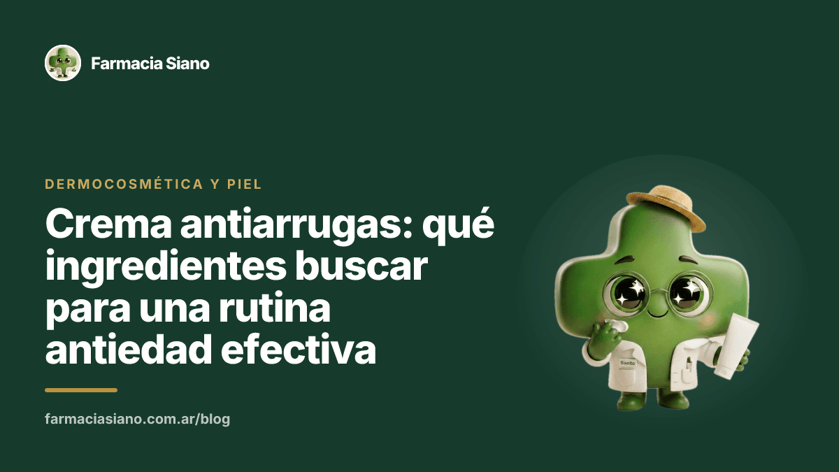 Crema antiarrugas: qué ingredientes buscar para una rutina antiedad efectiva