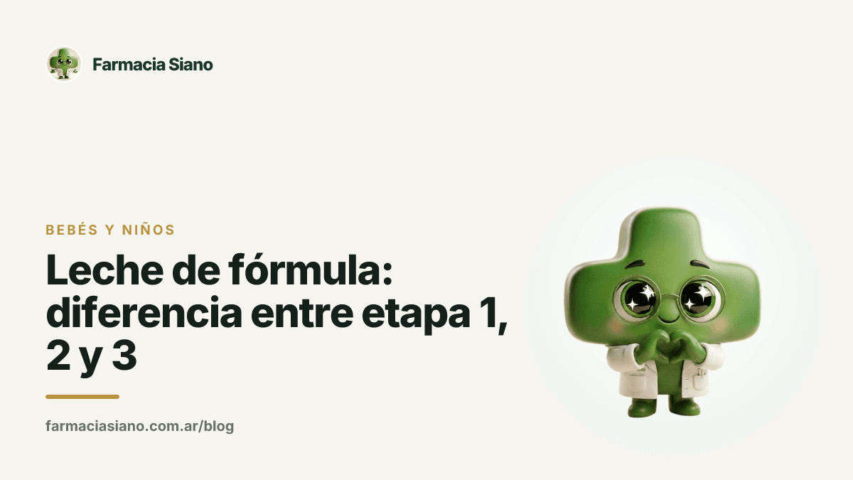 Leche de fórmula: diferencia entre etapa 1, 2 y 3