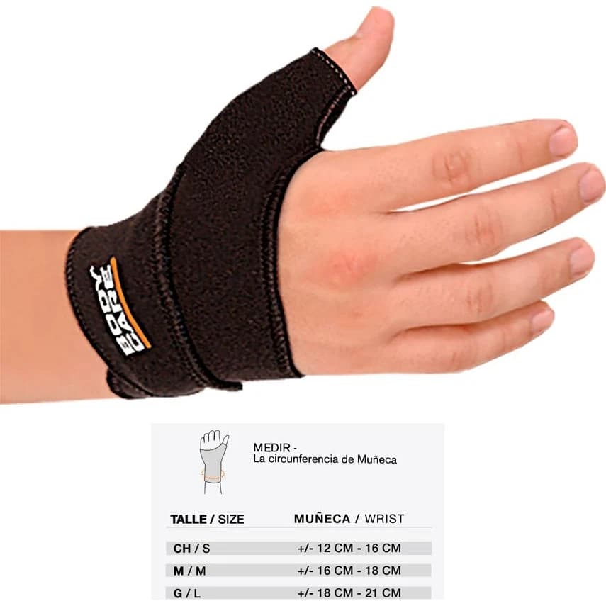 Muñequera con Pulgar Body Care Talle 3