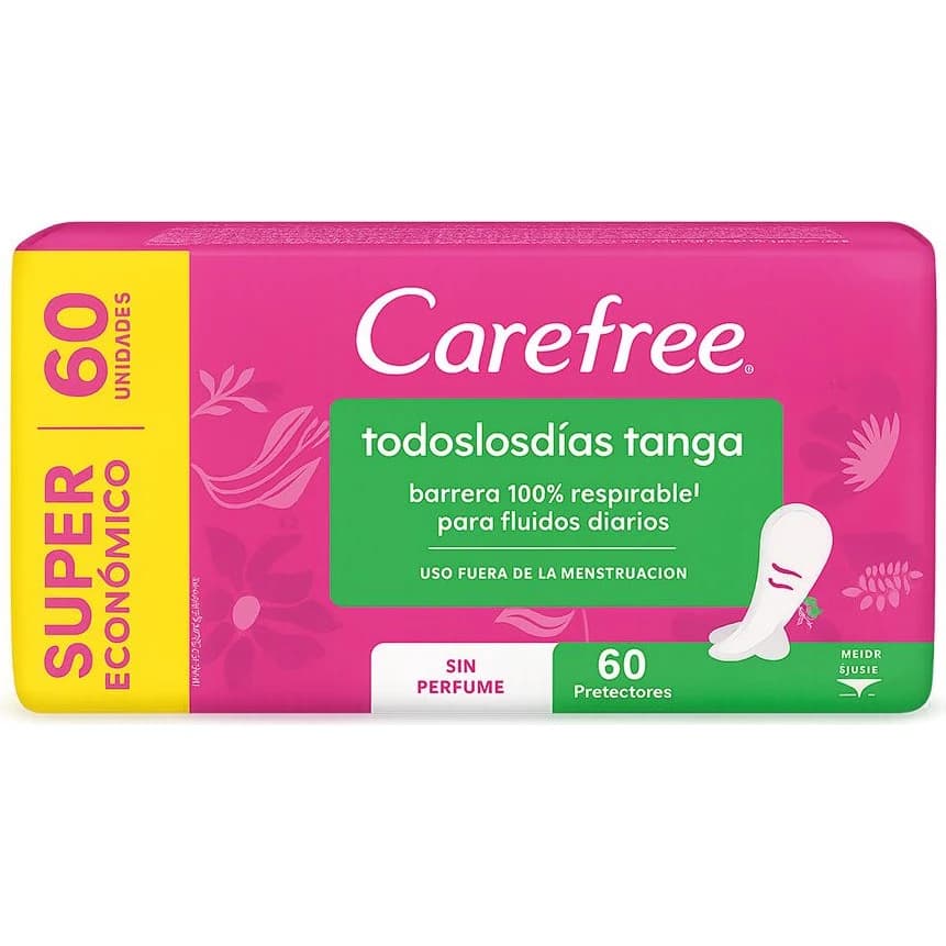 Protectores Diarios Carefree Tanga x 60
