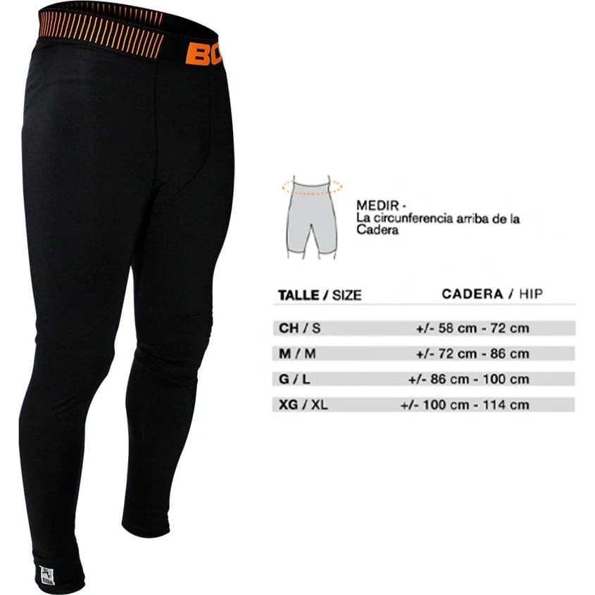 Calza Térmica Body Care Negra Talle 4