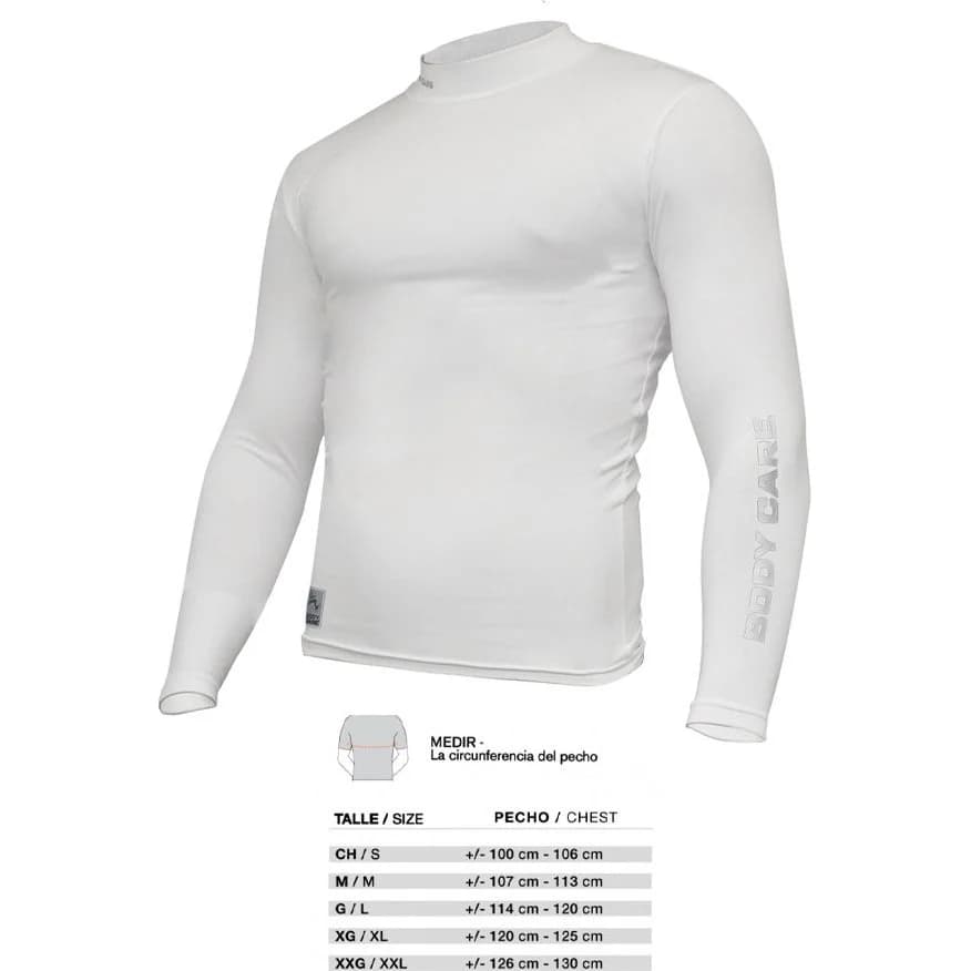 Remera Térmica Body Care de Lycra Blanca Talle 5