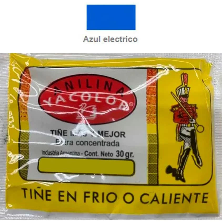 Anilina Yacolor Azul Eléctrico