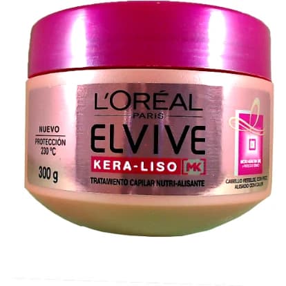 Crema de Tratamiento Elvive Keraliso Liso Keratina 300 ml