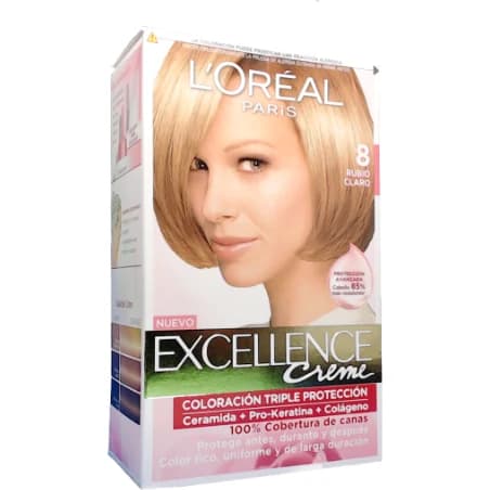 Tintura Capilar L'Oréal Excellence Crème Tono 8