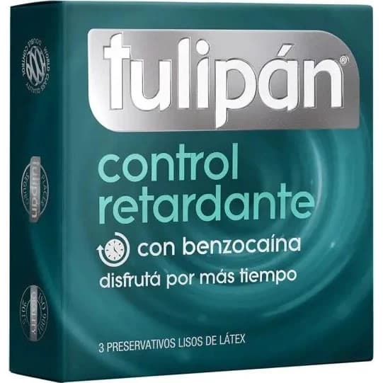 Preservativos Tulipán Contacto Retardante x 3