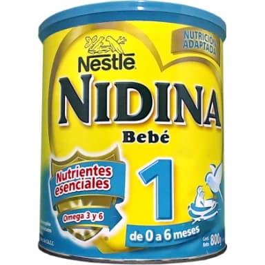 Fórmula de Inicio Nestlé Nidina 1 Envase 800 g