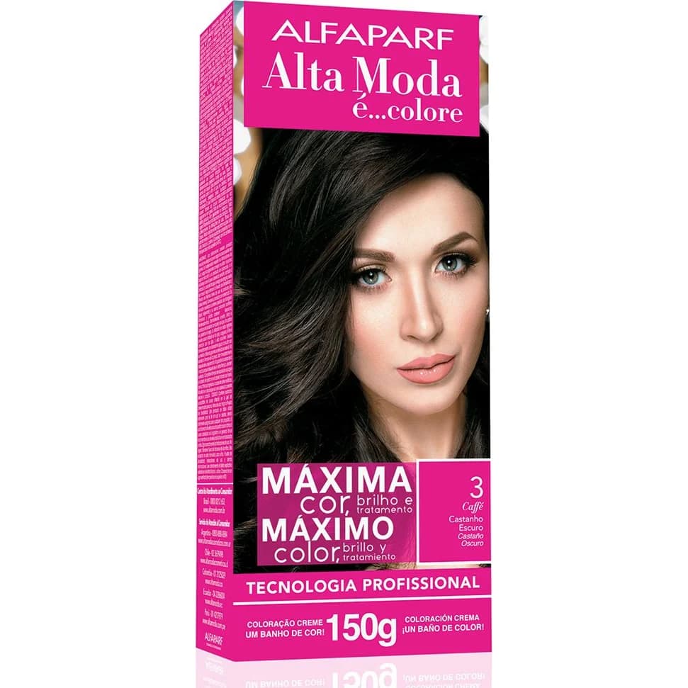 Tintura Capilar Alta Moda Color Kit Tono 3
