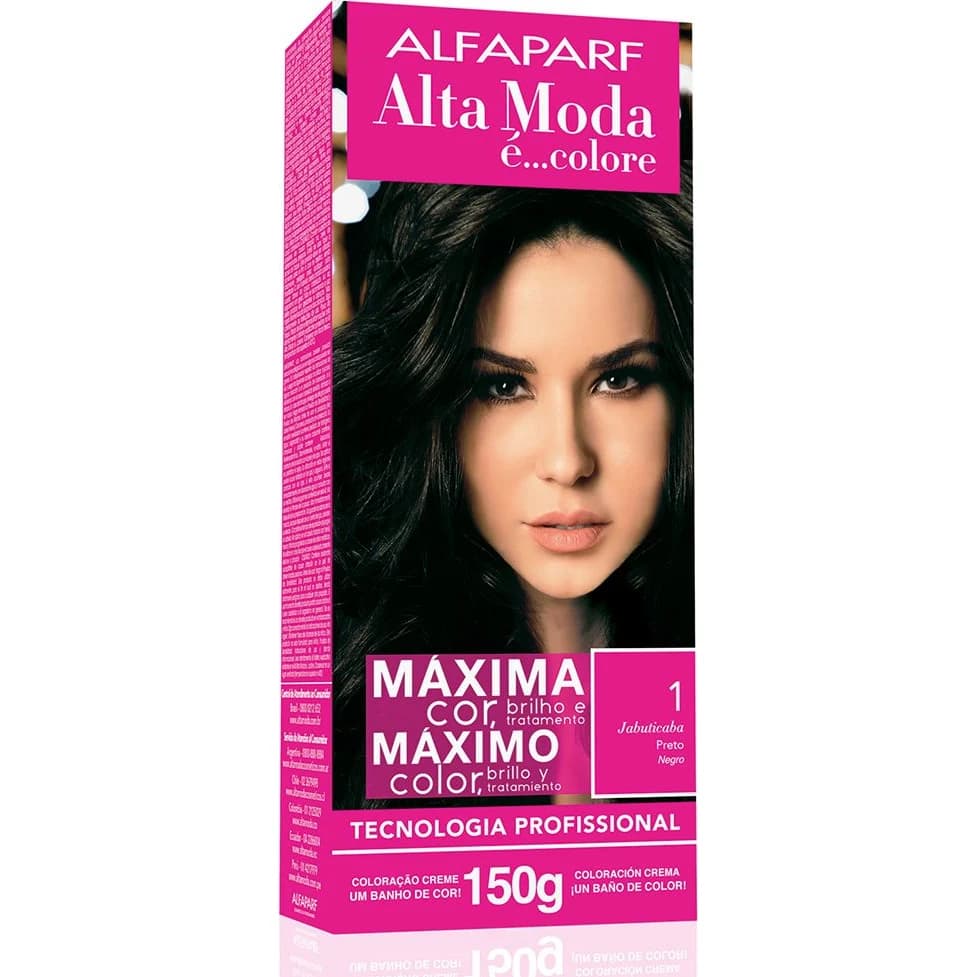 Kit de Coloración Capilar Alta Moda Color Tono 1