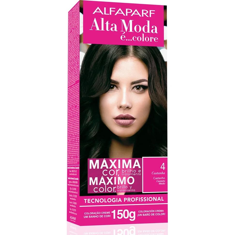 Kit de Coloración Capilar Alta Moda Tono 4