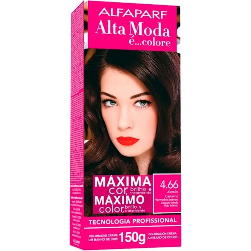 Kit de Coloración Alta Moda Color Tono 4.66