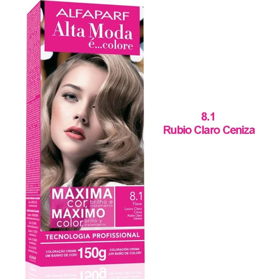 Kit de Coloración Alta Moda Color Tono 8.1