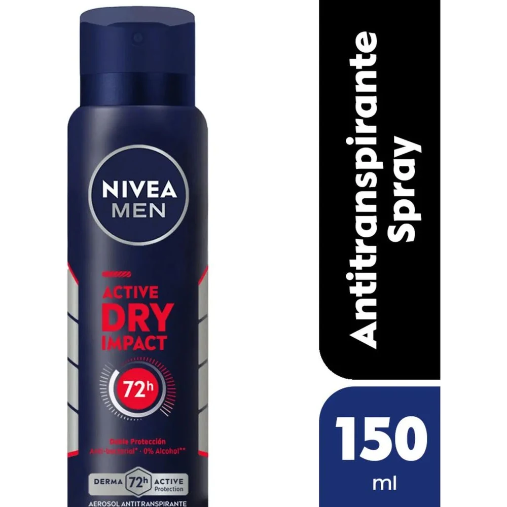 Desodorante en Aerosol Nivea Men Dry Impact 150 ml