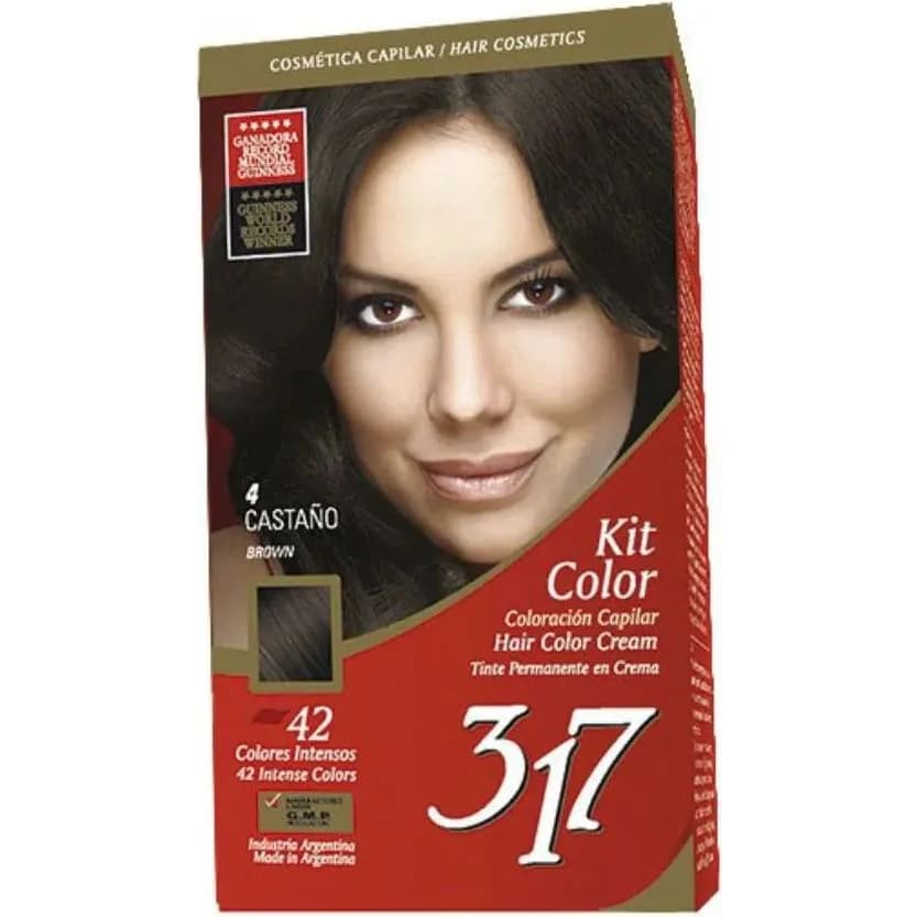 317 Kit de Coloración Capilar Castaño 4