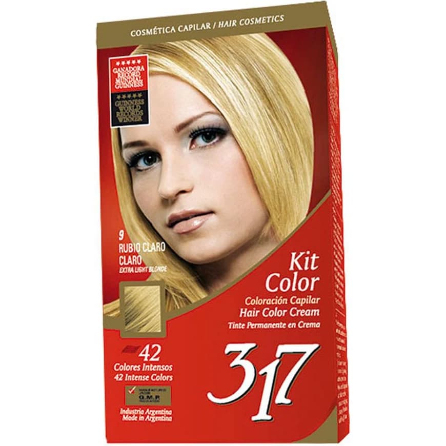 317 Kit Coloración 9 Rubio Claro Dorado
