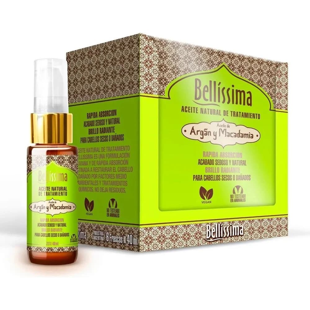 Aceite Capilar de Argán Bellissima Natural 30 ml
