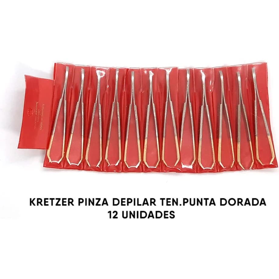 Pinza Depiladora Solingen Punta Dorada