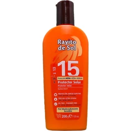 Protector Solar Rayito de Sol FPS 15 200 ml