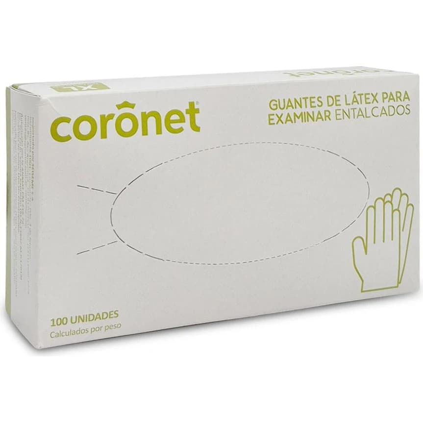 Guantes de Examinación Coronet Talle XL x 100