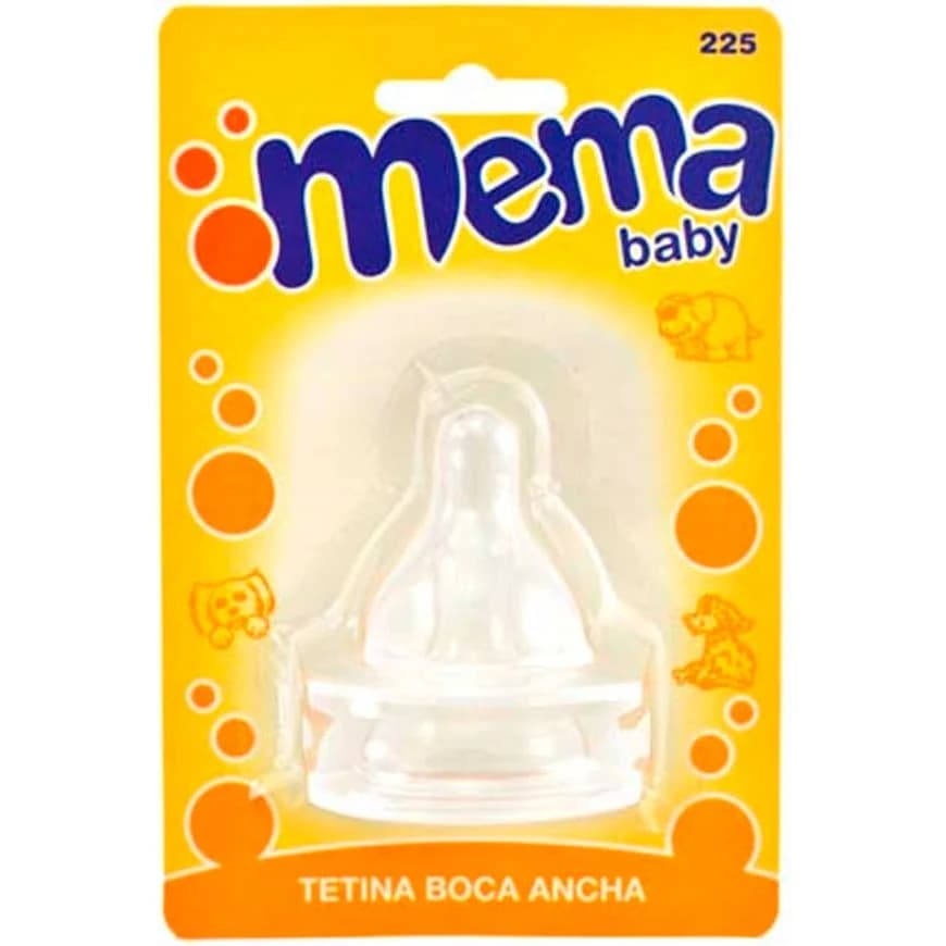 Tetina de Silicona Mema Boca Ancha x 2