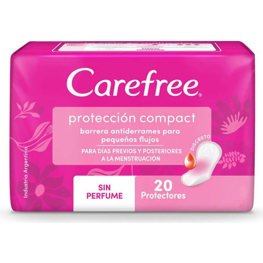Protectores Diarios Carefree Protección Compacta x20