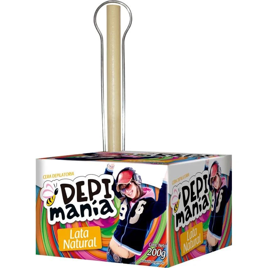 Cera Depilatoria Depimanía Natural en Lata 200 g