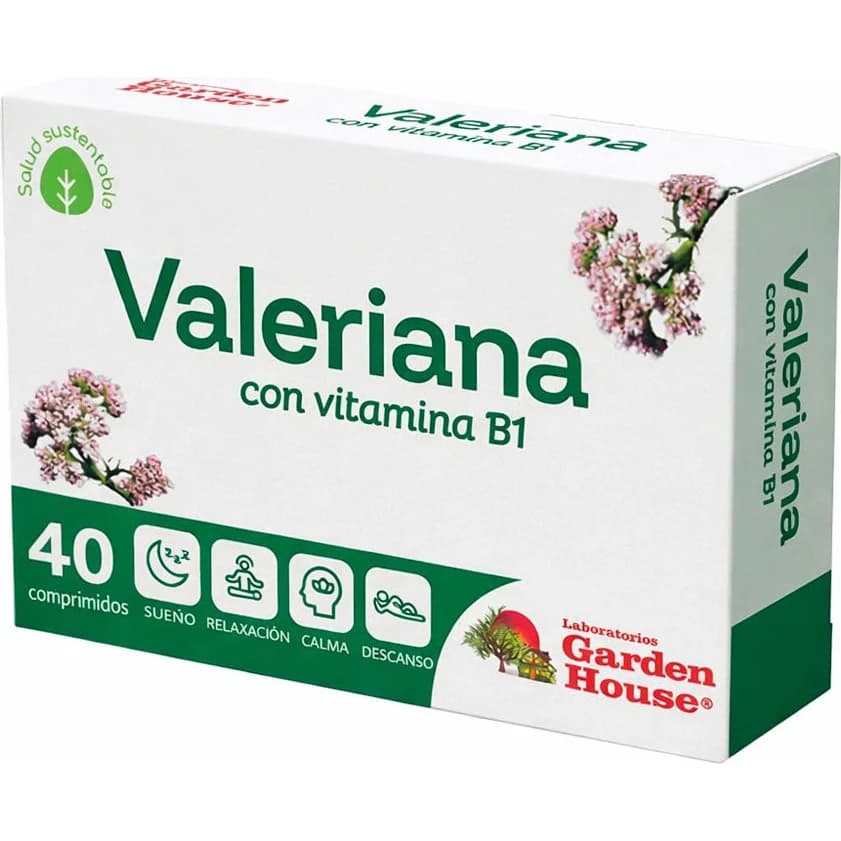 Suplemento Garden House Valeriana + B1 x 40 Comprimidos
