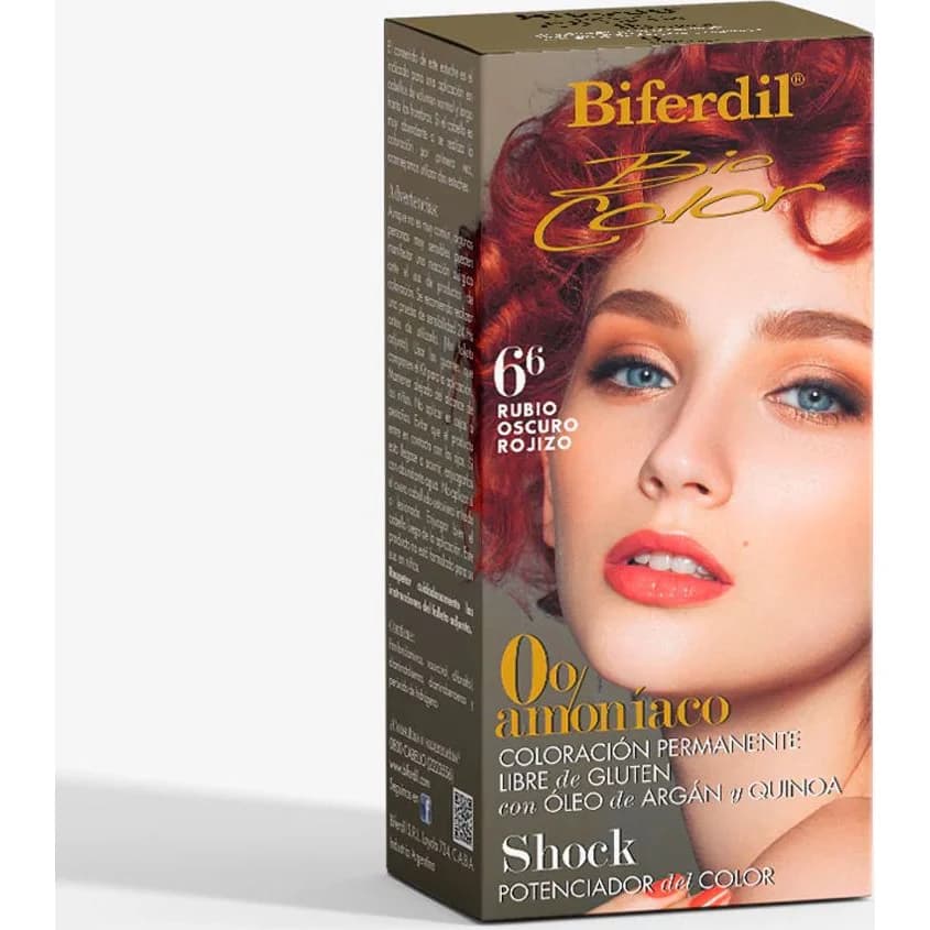 Tintura Capilar Biferdil Biocol 0% Amoníaco Tono 6.6