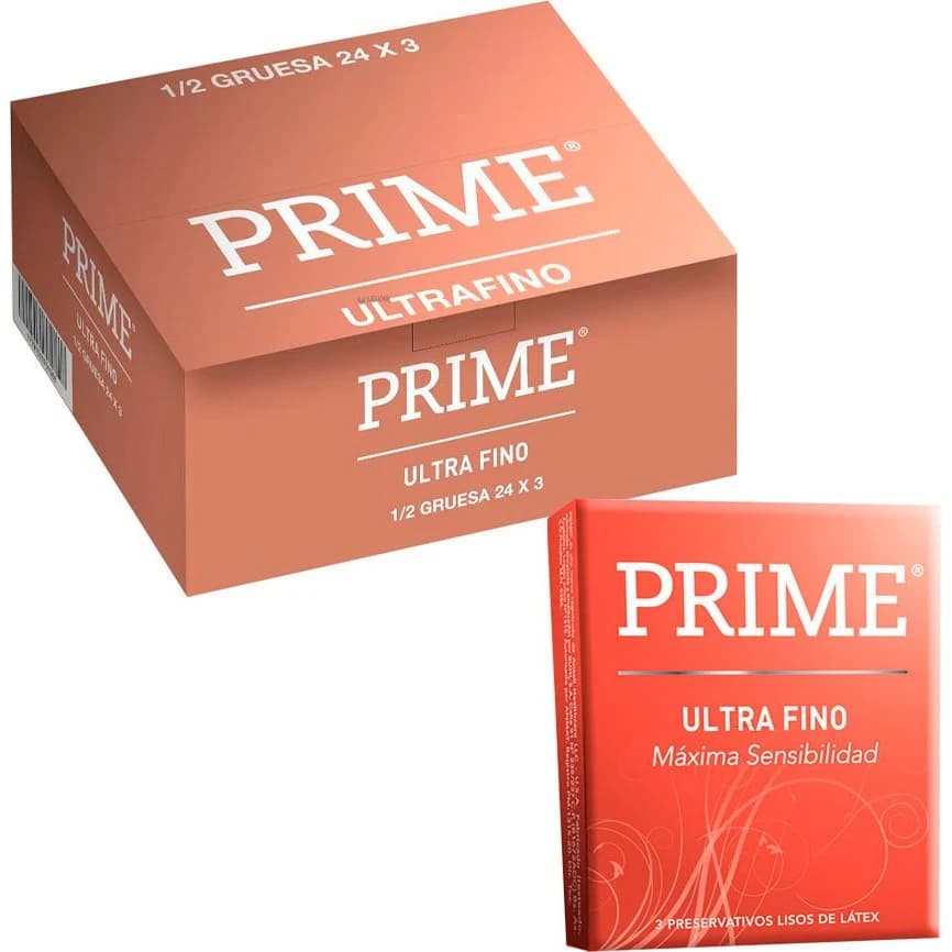 Preservativos Prime Ultra Fino x3 unidades
