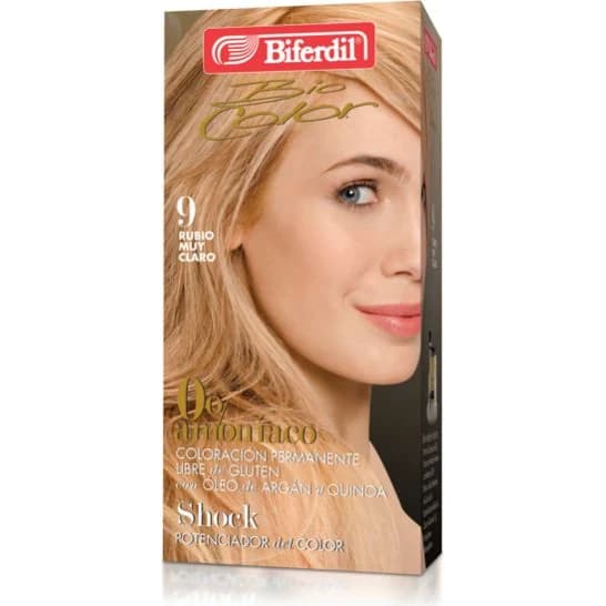 Tintura Capilar Biferdil Biocol 0% Amoníaco Tono 9