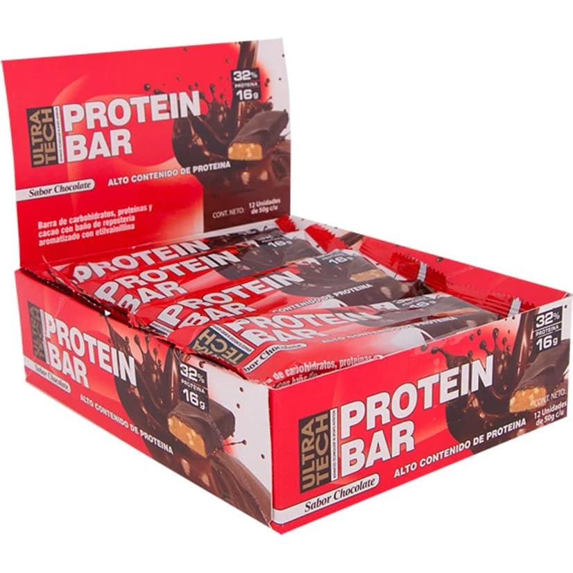 Barras de Proteína Ultratech Chocolate 12 u x 50 g