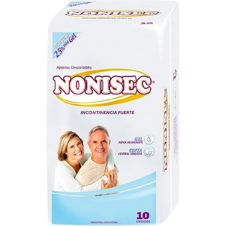 Apósitos para Incontinencia Nonisec Fuerte x10