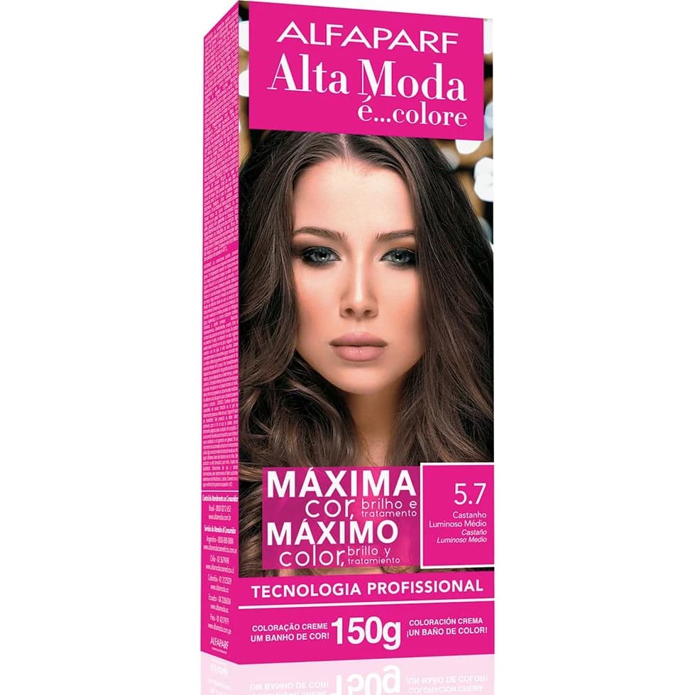 Kit de Coloración Alta Moda Color Tono 5.7