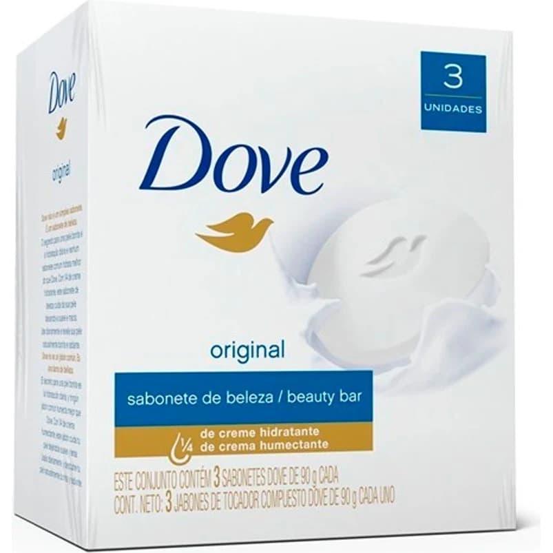 Jabón en Barra Dove Blanco Pack 3 x 90 g