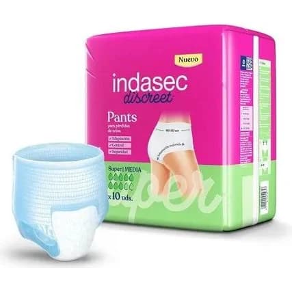 Pañal para Adulto Indasec Plus Talle Mediano x12