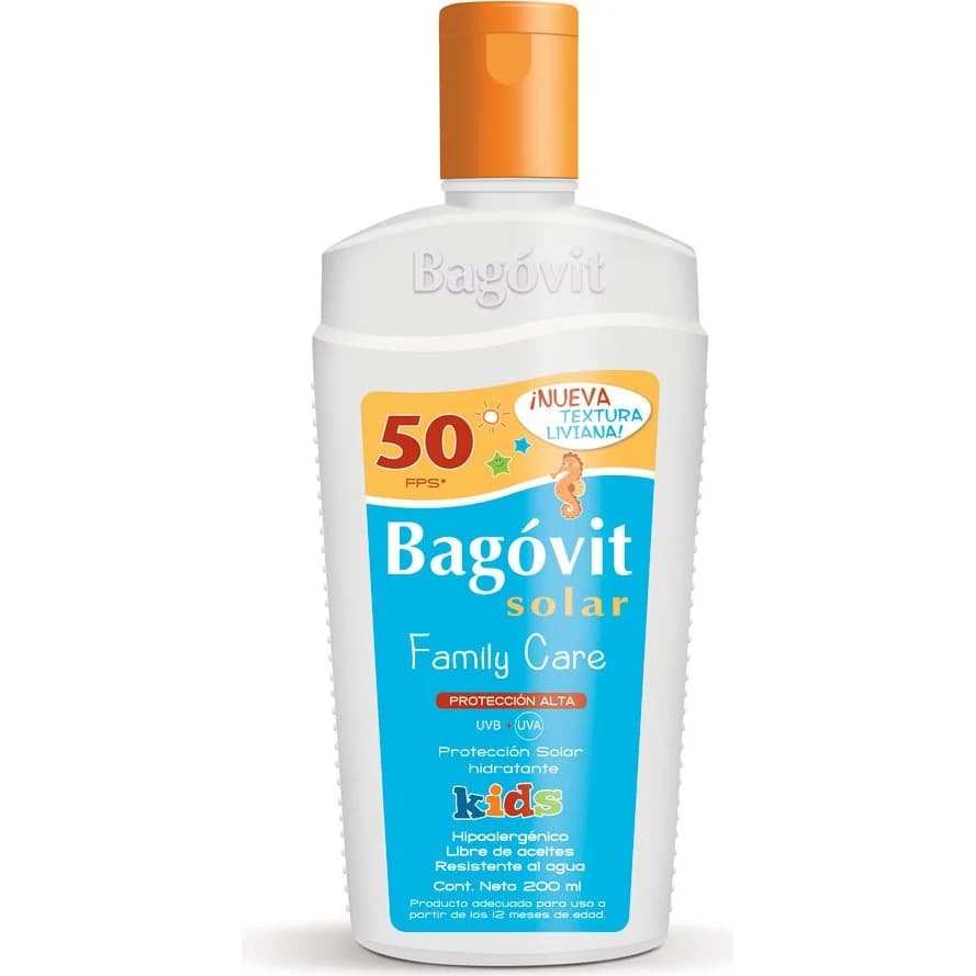 Protector Solar Bagóvit Solar FPS 50 Kids 200 ml
