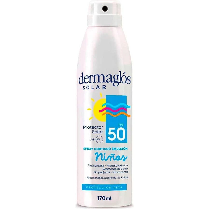 Protector Solar Dermaglós FPS 50 Niños Spray Continuo 170 ml