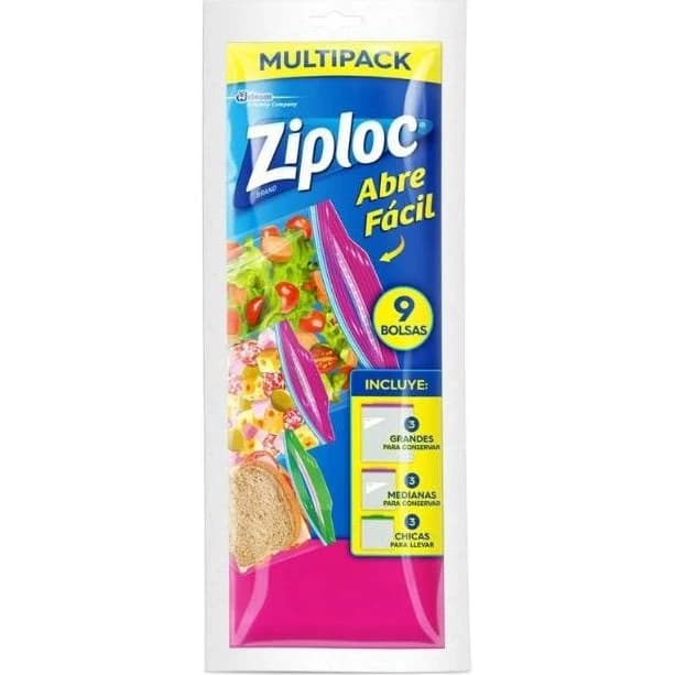 Bolsas Ziploc Multi-Pack para Alimentos x9