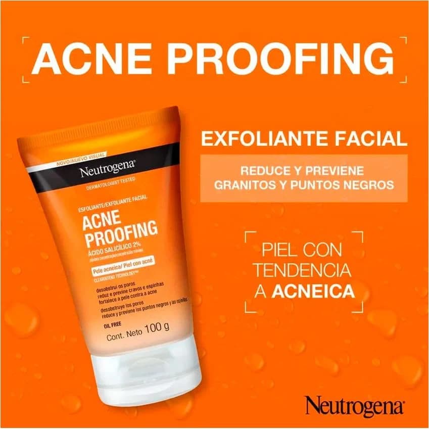 Neutrogena Acne Proofing Exfoliante Facial 100 ml