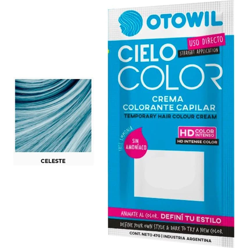 Tintura Capilar Otowil Cielo Celeste Sobre 47