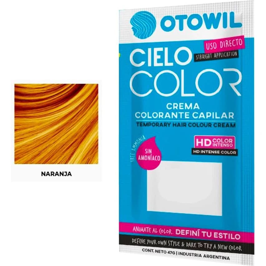 Tintura Capilar Otowil Cielo Naranja Sobre