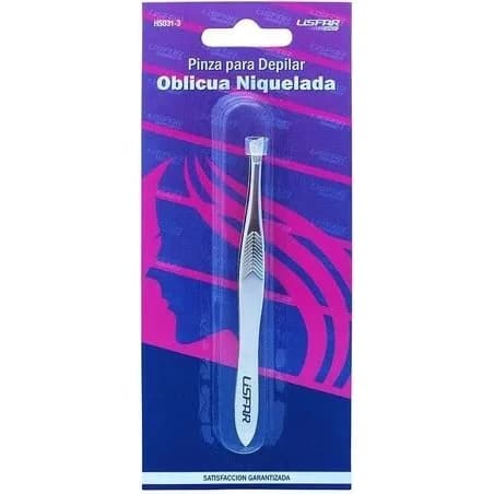Pinza para Depilar Oblicua Punta Niquelada