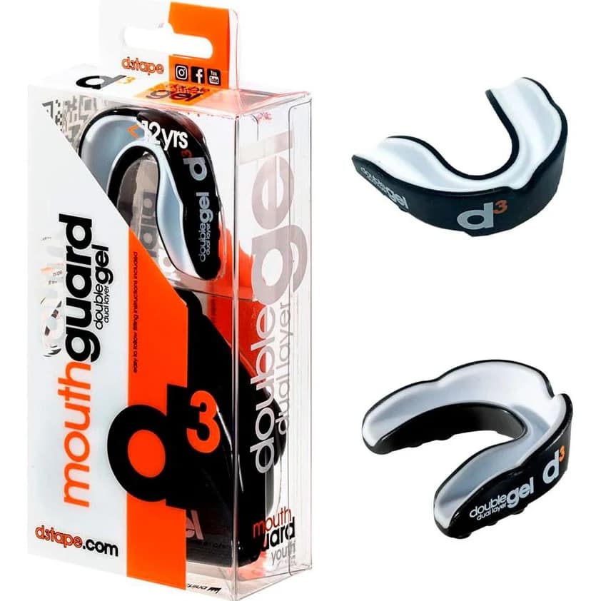 Protector Bucal Junior D3Tape Negro