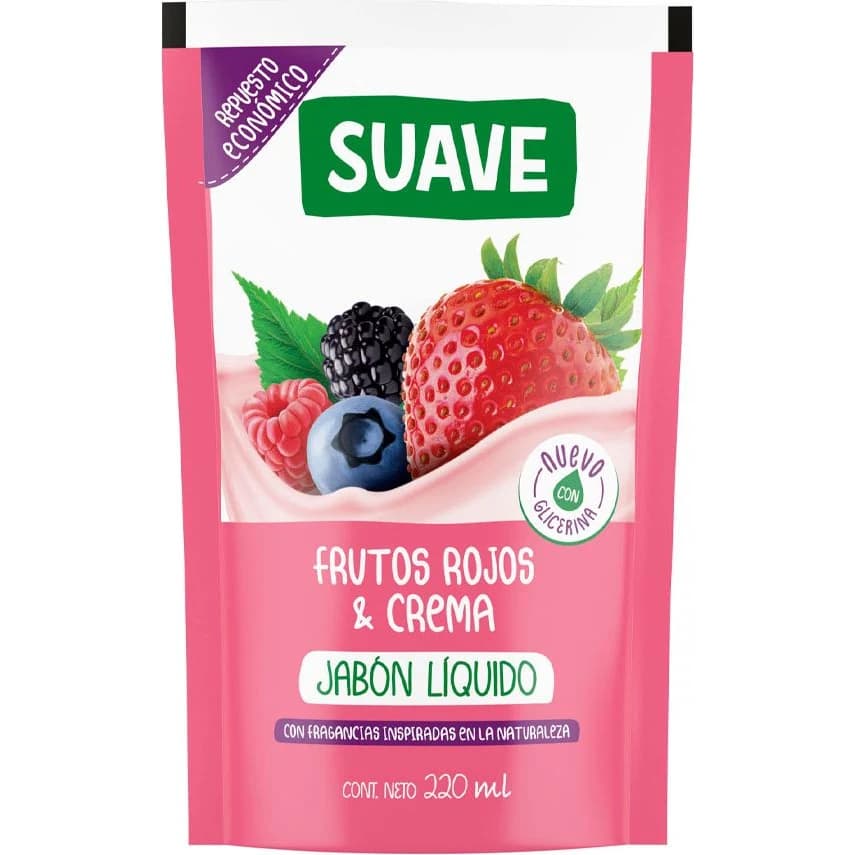 Jabón Líquido Suave Frutos Rojos 220 ml