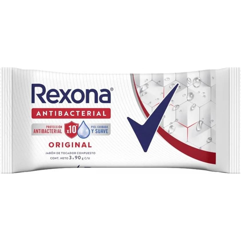 Jabón en Barra Rexona Antibacterial Original 3 x 90 g