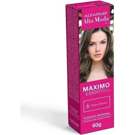Tintura Capilar Alta Moda Color Tono 6 Rubio Oscuro