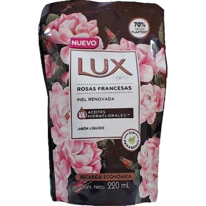Jabón Líquido Lux Rosas Francesas 220 ml